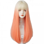 Bybrana pika sirge gradiendiga parukas s&uuml;nteetilisest juustest naiste parukad