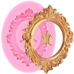 DIY peegliraam Fondant koogi kaunistamise t&ouml;&ouml;riistad &scaron;okolaadikoogi silikoonvormid k&ouml;&ouml;gi k&uuml;psetusvormid