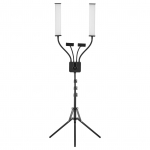 Paindlik kahe k&auml;ega LED-videovalgusti fotograafia t&auml;itevalgusti 3200K-5600K, h&auml;mardatav, 2 tk painduv US Plug