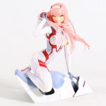 Animefiguur Kallis FRANXX Figuuris Zero Two 02 Punased/valged riided Seksikad t&uuml;drukud PVC m&auml;rulifiguurid M&auml;nguasjade kogumismudel