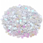 1500tk 5mm lamedad ploomi&otilde;ied lahtised litrid 5mm lillepalletid, &otilde;mblemine, k&auml;sit&ouml;&ouml;, s&auml;delevad litrid, meisterdamine &otilde;mblustarvikud k&uuml;&uuml;nekonfettid valge