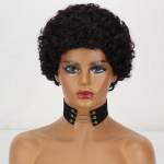 LISI HAIR Punased s&uuml;nteetilisest kiust l&uuml;hikesed parukad L&uuml;hikesed lokkis parukad Aafrika naistele Lokkis parukad Cosplay igap&auml;evaseks kandmiseks