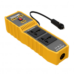 Auto toiteinverteri k&otilde;rgsageduslik modifitseeritud siinuslaine muundur 110 V vahelduvvoolu muunduriks 3 USB-pordiga Yellow 110V