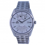 Orient Contemporary mitmeaastane kalender, roostevabast terasest automaatne meeste k&auml;ekell RA-BA0004S10B valge