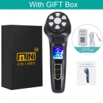 UUS 4-&uuml;hes Mini HiFu Ultraheli RF EMS MFIP Pulse Facial Lifting Nahka pinguldav Kortsudevastane Masseerija SPA Iluseade US Plug