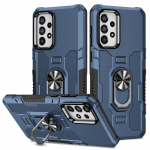 KEYSION p&otilde;rutuskindel soomus&uuml;mbris Samsung A73 A53 A33 5G A23 A13 r&otilde;ngastatiivile telefoni tagakaas Galaxy A04S A52S 5G A72 A32 4G jaoks for Samsung A32 sinine