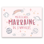 Les Tr&eacute;sors De Lily [A3629] &ndash; keraamiline magnet  Godmother  roosa (Parim ristiema universumis) - 8x6 cm mitmev&auml;rviline