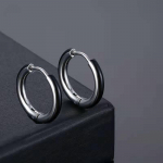 V&auml;rvilised tilgar&otilde;ngad k&otilde;rvar&otilde;ngad, ehted, kingitus, naistele, meestele, roostevabast titaanist terasest gooti stiilis lillekimp must/h&otilde;be