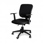 Veekindel pehme nahk materjal Pu kontoritooli kate kirjutuslaud tooli seljatoe katted veekindel arvutitooli kate universal size must