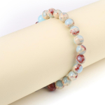 Uus stiil naiste k&auml;ev&otilde;ru Looduslikust kivist keisri kivist helmed 8x8 MM v&otilde;lusid naistele Romantiline s&uuml;nnip&auml;evakingitus 18+5cm