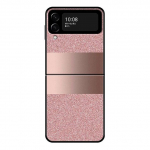 Samsung Galaxy Zflip Z Flip3 5g Flip Zflip3 telefoni&uuml;mbrise mustad &uuml;mbrised k&otilde;vad arvuti roosid roosa mustriga Bling For Samsung Z Flip