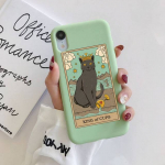Witches Moon Tarot Mystery Totem Cat telefoni&uuml;mbris Iphone 13 11 12 Mini Pro Max 7 8 Plus 6 6s X Xs Max Xr Coque jaoks For iphone 6 6s