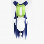 Anime 80CM Cosplay Parukad Jolyne Cujoh JoJo Bizarre Adventure Kuldne Tuul Kujo Roheline S&uuml;nteetiline Parukas Pikk Versioon Patsid Punutised 80CM sinine