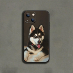 Siberi Husky Fool Cute Dog telefoni&uuml;mbris iPhone'ile Samsung Galaxy Redmi Xiaomi Oppo OnePlus Note SA 7 8 9 10 11 12 13 14 20 21 22 23 53 54 Pro Ultra iPhone 6 or 6S