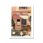 P&otilde;hjamaade koomiksite abstraktsed punased seinakunstipildid P&auml;ikeseloojangu Tiigri L&otilde;uend Plakatid J&auml;&auml;tiseprindid Maaligalerii Elutoa sisustus Ilma raamita 21*30cm