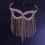 Stonefans Fashion Pulma Tuttmask n&auml;ole Naiste Ehted Halloweeni Luksuslik Anon&uuml;&uuml;mne Kristallmask Kaunistus Aksessuaarid Gold Masks