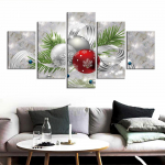 HD-prindiga maal Modulaarsed pildid 5-osaline j&otilde;ulu- ja j&otilde;ulup&uuml;hade r&otilde;&otilde;muraam seinakunsti plakat Moodne kodukaunistuse l&otilde;uend 20x35cm*2 20x45cm*2 20x55cm*1