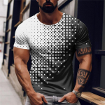 Suvised meeste T-s&auml;rgid Suured T-s&auml;rgid Kontrastprinteriga Slim Fit s&auml;rk Punk l&uuml;hikeste varrukatega vabaaja meeste r&otilde;ivaste disainer t&auml;navar&otilde;ivad 2XL