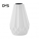 Lillevaas geomeetrilise disainiga lillehoidja, sile pind Stiilne p&otilde;hjamaine vaas kodu kaunistamiseks lauale