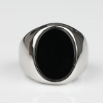 Uusim lihtne naturaalne must oon&uuml;ksist kullatud s&otilde;rmus naiste meeste s&otilde;rmustele 11