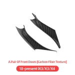 Car Inner Door Handle Panel Pull Trim Cover Carbon Fiber For BMW G30 G38 5 Series X3 X4 ix3 G01 G02 Interior ix3 x3 x4 Carbon black