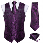 Dibangu Punane vest meestele Paisley vest Lips ja taskur&auml;tik pulmavesti komplekt pidulik &uuml;likond Vest meestele XXXL kesk&ouml;&ouml;