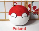 20cm Polandball Pl&uuml;&scaron;inukk Riigipall Anime L&uuml;hike T&auml;idetud Pl&uuml;&uuml;sist M&auml;nguasi Poland