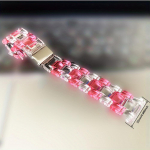 Akr&uuml;&uuml;list l&auml;bipaistev rihm Amazfiti kellarihma jaoks Huawei kella k&auml;epaela jaoks Samsung Galaxy Watch 5/5 Pro rihma jaoks 20 mm 22 mm 20mm roosa