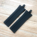 Kaubam&auml;rk 26mm * 22mm Sinine pruun must silikoonkummist kellarihm, mis sobib Porsche Design P6360 kella tarvikute rihmaga k&auml;ev&otilde;ru 26mm must