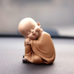 Budistlikud v&auml;ikesed mungakujud kujukesed skulptuur K&auml;sitsi valmistatud auto kodukaunistus Aiakaunistus miniornament