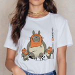Totoro Studio Ghibli T-s&auml;rk Naiste Harajuku Ullzang T-s&auml;rk Mood Anime T-s&auml;rk Naljakas multifilmi s&auml;rgid Naiste topsid L
