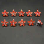 10 tk. Uus armas lill Printsess T&uuml;drukute Juuksepandlaga Juuksen&otilde;elad Laste Peakatted Juukseklambrid Juukseklambrid Juukseaksessuaarid punane