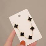 Titaanist terasest v&auml;rvi kiire Neljalehelise ristiku k&auml;ev&otilde;ru viie lillega k&auml;ev&otilde;ru ehe, parim kingitus s&otilde;pradele