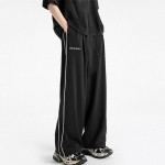 Meeste Vintage Y2K Baggy Casual Size Strip dressip&uuml;ksid Summer Cargo Jaapani spordip&uuml;ksid Korea s&uuml;gisriided T&auml;navar&otilde;ivad p&uuml;ksid M must