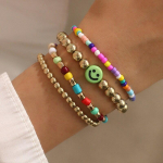 Bohemia v&otilde;lu helmestega k&auml;ev&otilde;rude komplekt meestele, naistele, trendikas tsirkoonist k&auml;sitsi valmistatud elastsest k&ouml;iest k&auml;ev&otilde;rud k&auml;ev&otilde;rud, naiste Boho ehted, kingitused