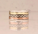 Tahke 925 h&otilde;bedane s&otilde;rmus, kolmetooniline r&otilde;ngasr&otilde;ngas, ilus r&otilde;ngas, vurr, peos&otilde;rmus, meeste naiste s&otilde;rmus 6