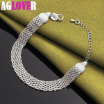 925 h&otilde;bedast 10 mm kootud k&auml;ev&otilde;ru keti ehted 20cm