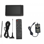 5-tolline taskudigitaalteler kaugjuhtimispuldiga, kaasaskantav ISDB T 1080P TFT LED, digitaalne autoteleviisor, toetab ATV-d, USB TF-kaardi sisend, FM-raadio 1500 mAh-ga UK Plug