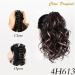 MERISIHAIR s&uuml;nteetiline l&uuml;hikese lainega k&uuml;&uuml;nisega hobusesaba pikendus 12-tolline blond kuumakindel hobusesaba naistele igap&auml;evane Cosplay 30cm