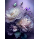 Teemantmaaling t&auml;ispuur liblikas rippuv &uuml;mmargune teemantmaal K&auml;sitsi valmistatud vikerkaar roosa lilledega isetehtud teemantmosaiikmaal Kodukaunistus Full Round 25X37.5CM