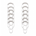 12 tk vastupidavad roostevabast terasest du&scaron;ikardina konksud roostekaitse ja viie veereva helmega