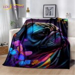 Armsad koerte multifilmid husky, samojee, chihuahua, koki pomeranian tekk, pehme tekk kodu magamistoa diivani katteks lastele 125x150cm 50x60inch