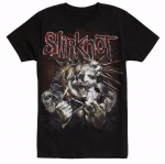 Slipknot Ripped Masks Unisex T-s&auml;rk Litsentsiga esiosa ja tagaosa disain S