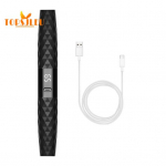 Kaasaskantav soojendusega ripsmekoolutaja LCD-ekraaniga - 2 temperatuuriseadet, USB-ga laetav, elektriline ripsmekoolutaja, loomulike kumerate ripsmete kujundamise t&ouml;&ouml;riist kuldne