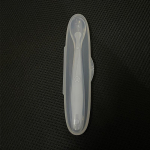 Beebi pehme silikoonlusikas koos s&auml;ilituskarbiga Candy v&auml;rvitemperatuuri andev lusikas Laste toidun&otilde;ude s&ouml;&ouml;tmisseade roosa