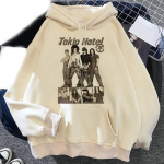 Tokio Hotel Hoodies Rock Band Printed Unisex Naiste Mood Hip Hop Hoodie Kapuutsiga dressipluusid Pullovers Unisex dressid R&otilde;ivad XL