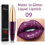 Matte Glitter vedelad huulepulgad Teemant l&auml;ikiv huulel&auml;ige veekindel kauakestev p&auml;rl huulel&auml;ige naiste huuletoon meik Maquillaje 09