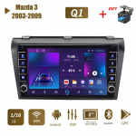 Icreative jaoks Mazda 3 2003-2009 koos nupu nupuga Android autoraadio multimeediumipleier Navigatsioon stereo GPS 2 Din Carplay 2+32GB 1+16GB