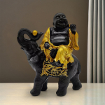 Kuju Miniatuursed kujukesed ratsutavad elevandiga skulptuur Kollektsioneeritav kujukeste ornament kirjutuslaua jooga StyleA