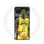 Coque Samsung Galaxy A12 Kobe Bryant Dunk lakers 8 NBA Noir